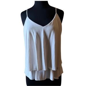 ALLISON JOY Cream Tiered Cami Size XL Modal Layered